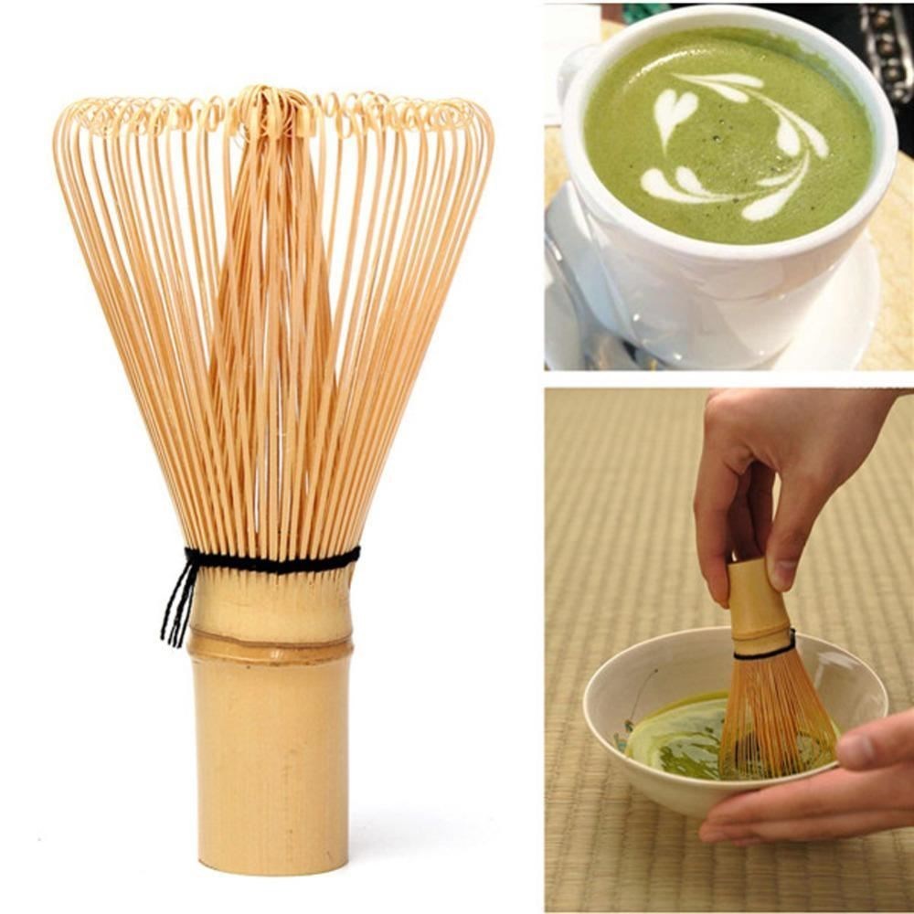 Japanese Ceremony Bamboo 64 Matcha Powder Whisk Green Tea - Image 3