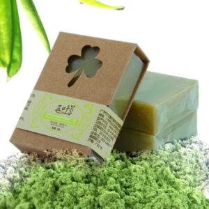 Organic Handmade Matcha Green Tea Powder Soap Whitening, Moisturizing, Acne Cleansing Soap