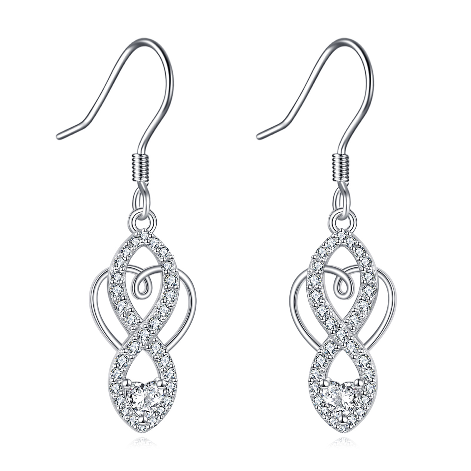 Celtic Knot Earrings 925 Sterling Silver Infinity Dangle Drop Earrings Irish Celtic Jewelry Gifts for Women - Image 4