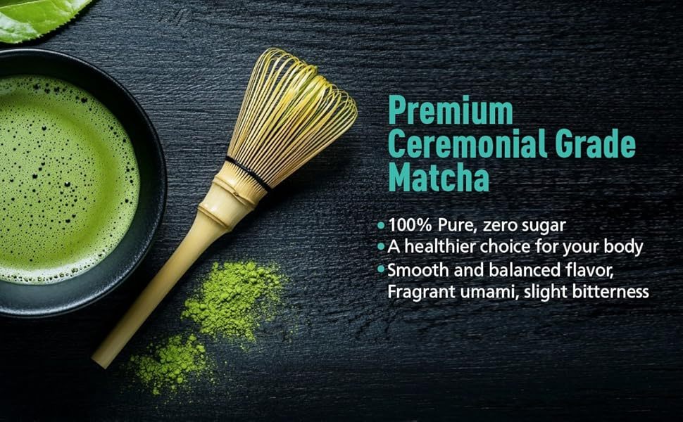 Matcha--Emerail Premium Culinary Grade Organic Matcha Green Tea Powder,Premium Unsweetened,100 Pure Matcha Powder,Smoothies,and Baking 70g 2.5oz-Ships From US-Tea-Coffee Mate - Image 5