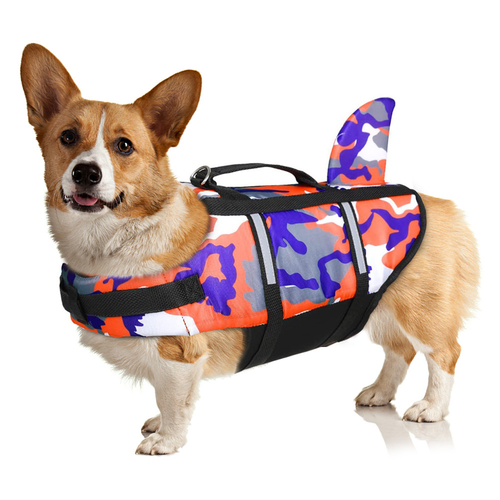 Dog Life Jacket Lightweight Adjustable Velcro Medium to Large Dog Swimwear - Image 9