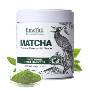 Matcha–Ceremonial Grade Matcha Green Tea Powder,Premium First Harvest Unsweetened,1 0 0 Pure Matcha ForLattes,Smoothies,and Baking 40g 1.4oz-Ships From US-Tea-Coffee Mate