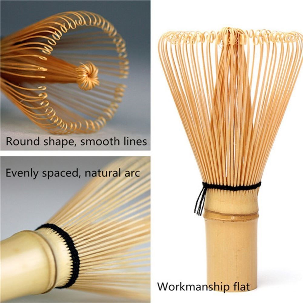 Japanese Ceremony Bamboo 64 Matcha Powder Whisk Green Tea - Image 2