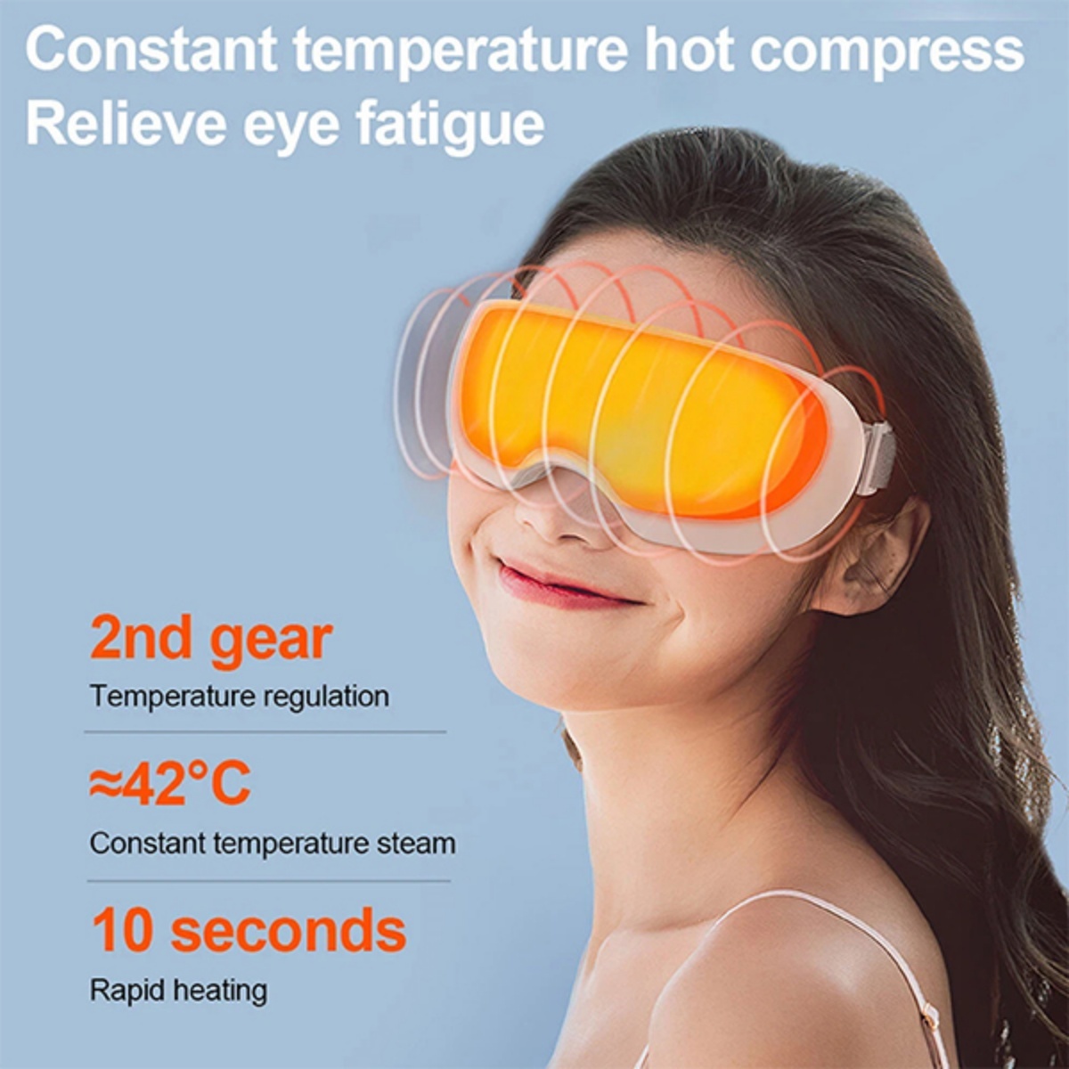 Steam Therapy Mask Smart Hot Steam Eye Mask For Dark Circles Puffiness Dry Eyes - Image 6
