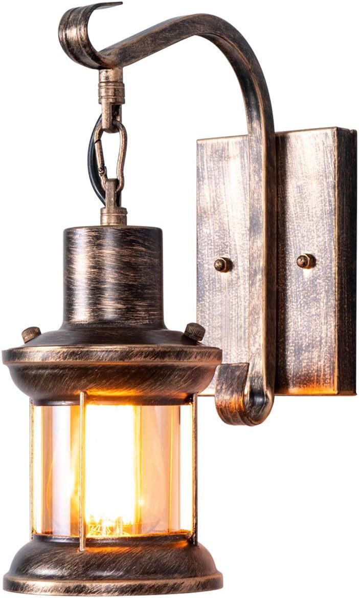 Wall Lamp Bedside Modern Indoor Wall Light with Switch American Vintage Style for Restaurant, Bedroom, Staircase, Villa Lighting - Image 8