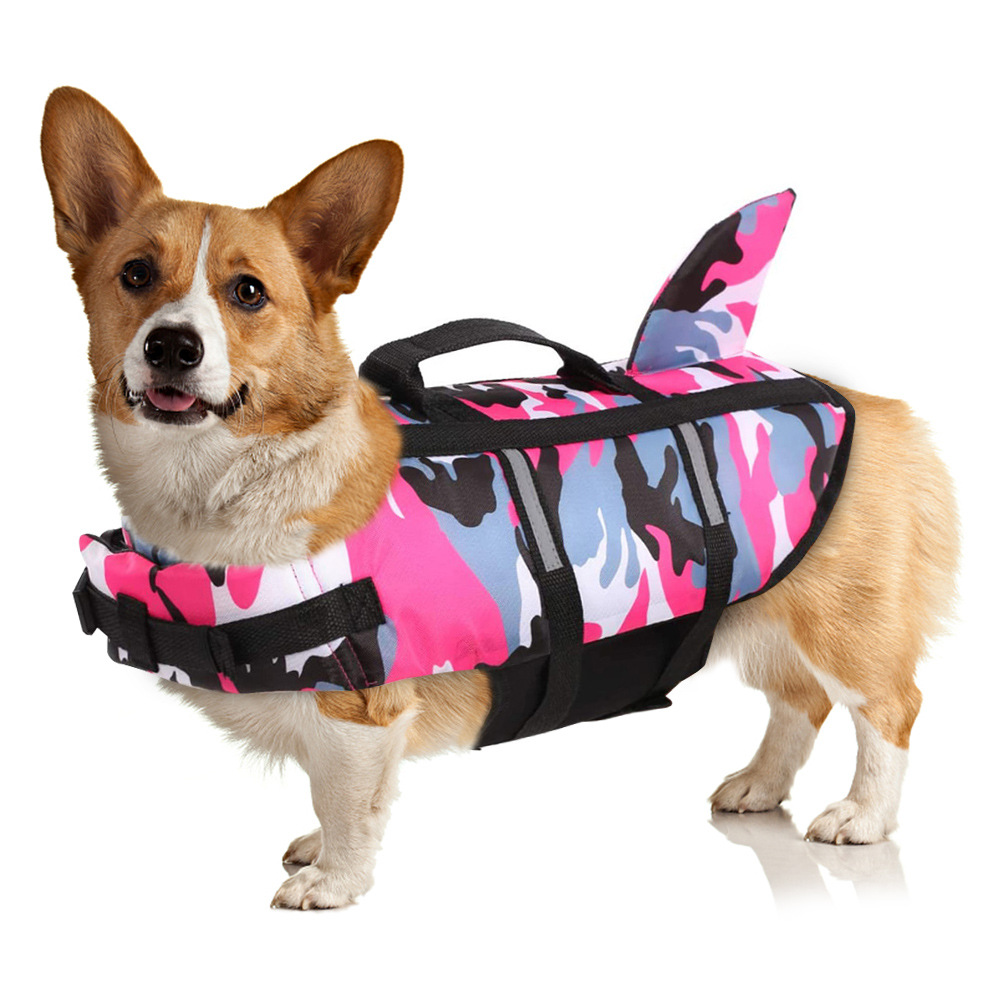 Dog Life Jacket Lightweight Adjustable Velcro Medium to Large Dog Swimwear - Image 7