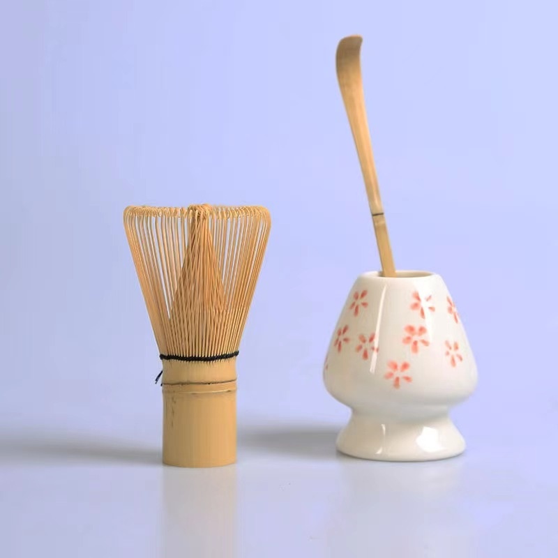 Japanese Ceremony Bamboo 64 Matcha Powder Whisk Green Tea - Image 7