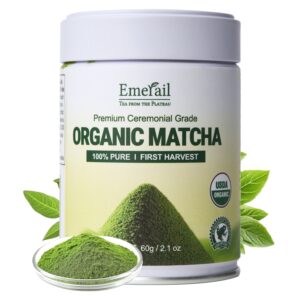 Matcha–Ceremonial Grade Organic Matcha Green Tea Powder,Premium First Harvest Unsweetened,1 0 0 Pure Matcha ForLattes,Smoothies,and Baking 60g 2.1oz-Ships From US-Tea-Coffee Mate