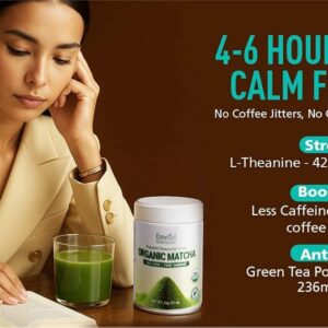 Matcha–Ceremonial Grade Organic Matcha Green Tea Powder,Premium First Harvest Unsweetened,1 0 0 Pure Matcha ForLattes,Smoothies,and Baking 60g 2.1oz-Ships From US-Tea-Coffee Mate