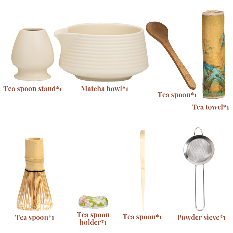Premium 8-piece Matcha Set: Ceramic Chawan, whisky gift box, Matcha tools – for tea lovers - Image 13