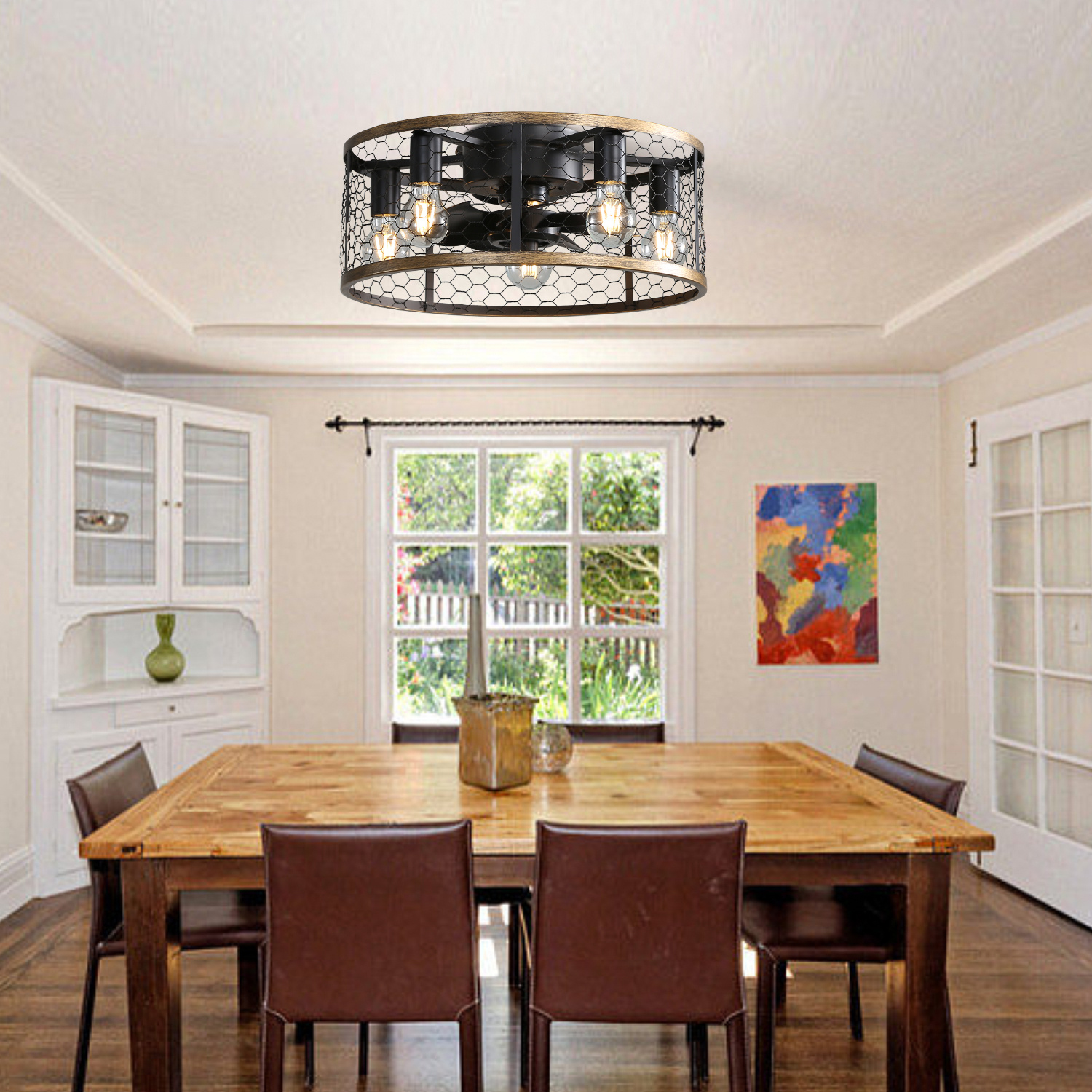 Metallic Black Ceiling Fan - Image 3