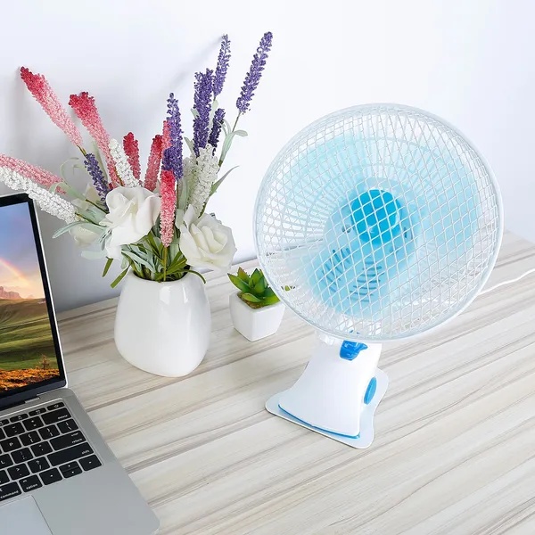 3-in-1 Clip On Fan, Quiet Small Desk Fan With 2 Speeds & Auto Oscillation, Clamp Fan For Office Bedroom Stroller, Safe For Baby - Image 5