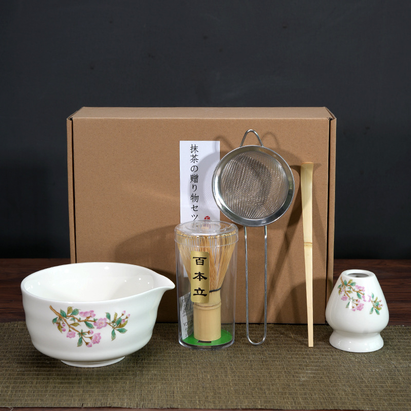 Matcha Bowl Matcha Making Tea Ordering Tool Ceramic Tea Bowl Teacup Blender Matcha Brushing Tea Whisker Set - Image 24