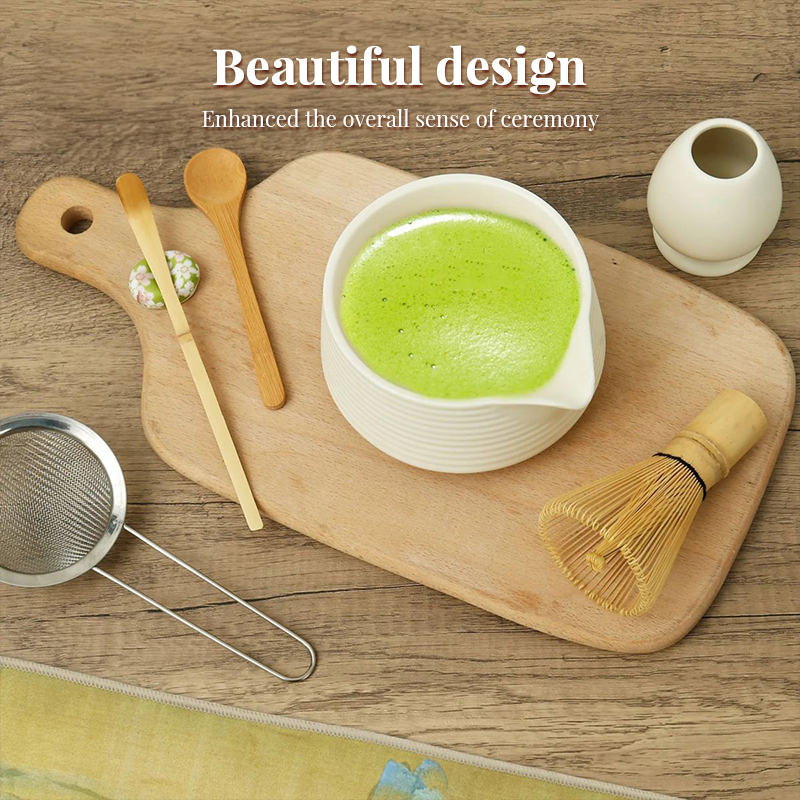 Premium 8-piece Matcha Set: Ceramic Chawan, whisky gift box, Matcha tools – for tea lovers - Image 12