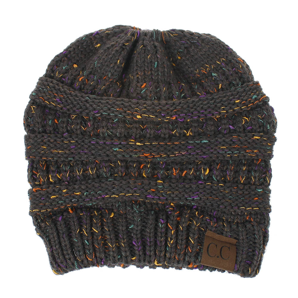 INS Colored Thread Variegated Hat Woolen Knitted Hat - Image 5