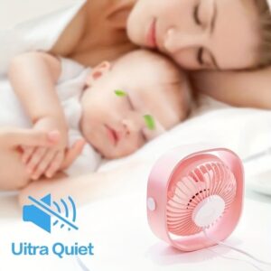 New Desktop Small Fan Rechargeable Desktop Fan Portable Office Student Dormitory Home Mini Fan Mute