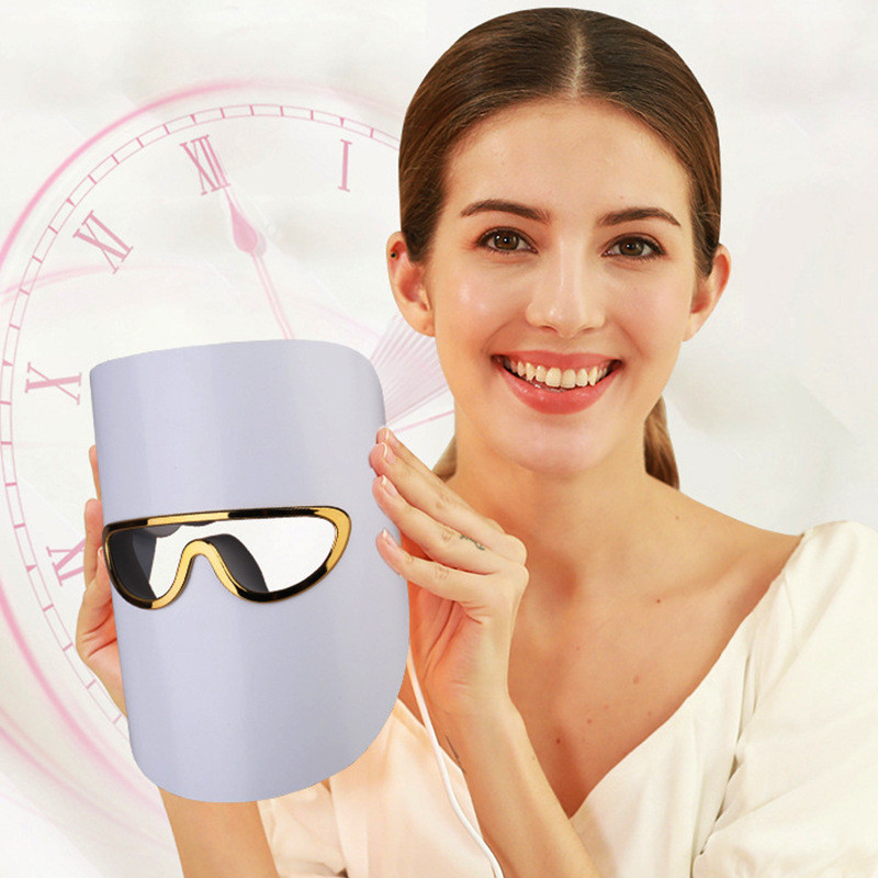LED Beauty Mask Three Color Photon Rejuvenation Device Rechargeable - Image 3