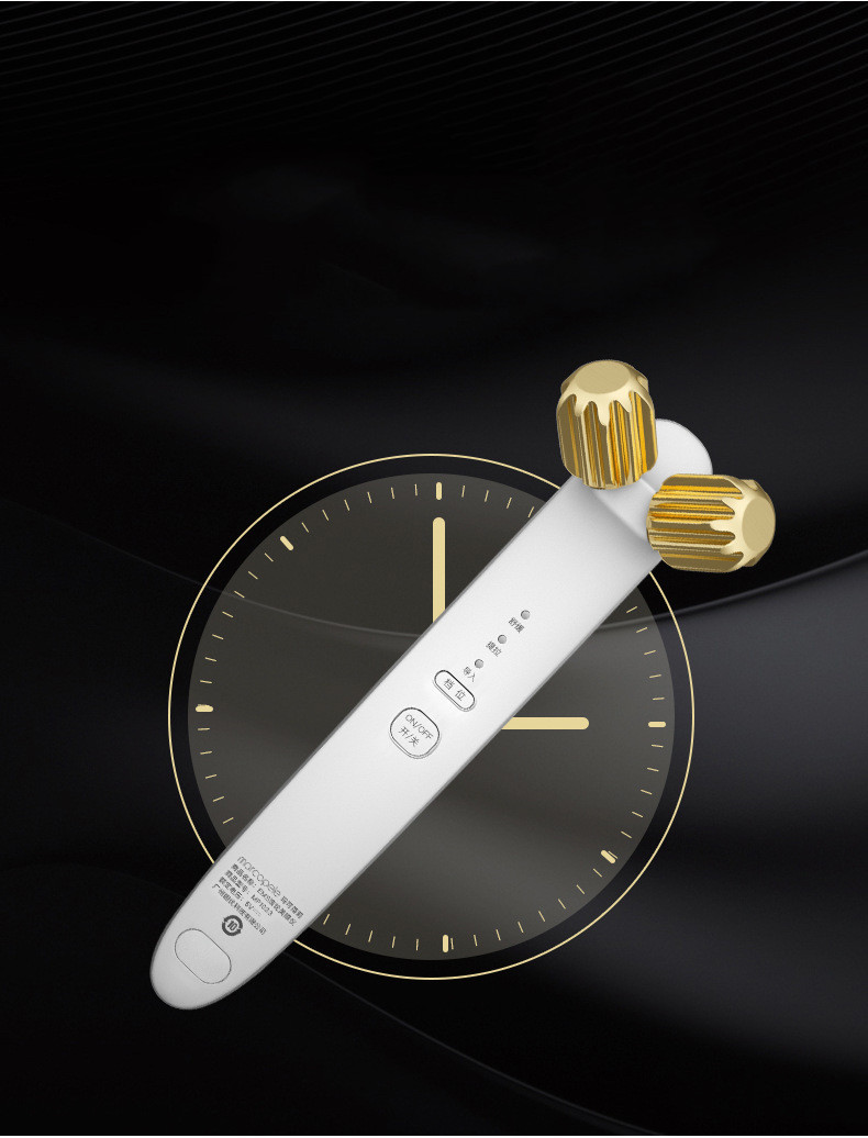 Facial Massager, Facial Lifting And Firming Artifact, Electronic Beauty Instrument, Household 24K Gold Face-lifting Instrument, Roller V Face - Image 5