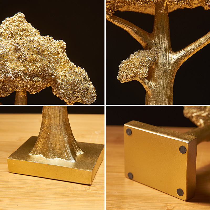 Golden Lucky Tree Decoration Store Cashier Decoration Desk Creative Decoration - Image 4