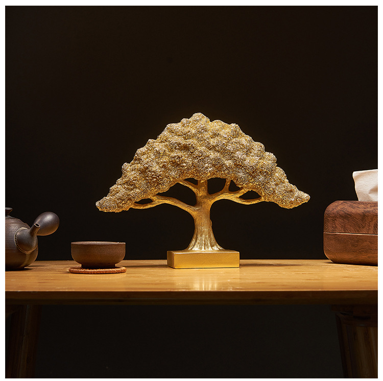 Golden Lucky Tree Decoration Store Cashier Decoration Desk Creative Decoration - Image 3