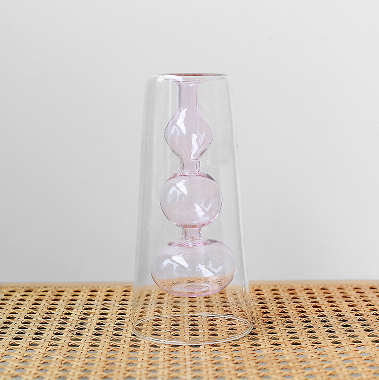 Retro Stained Glass Vase Gourd Hydroponic Flower Plant - Image 7