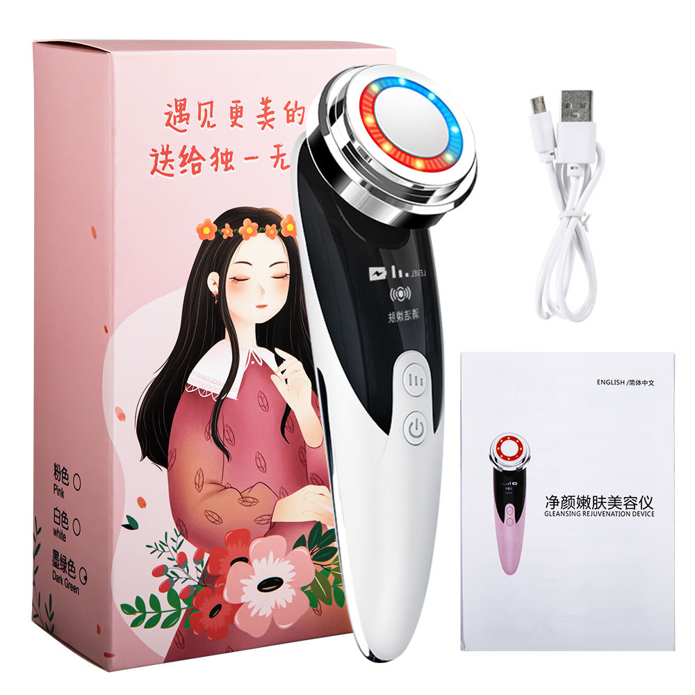 Facial Lift Massage Red Micro Current Electric Skin Rejuvenation Cleansing - Image 3