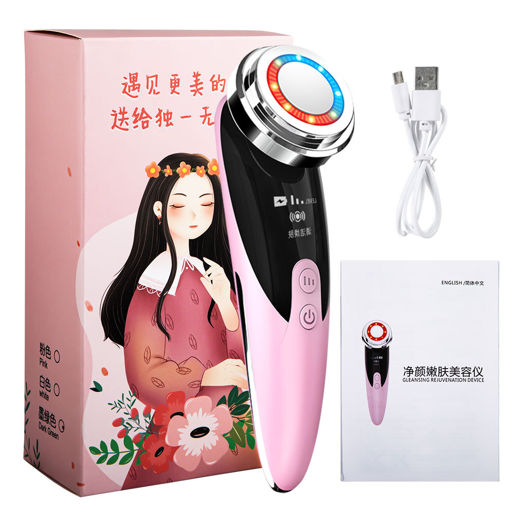 Facial Lift Massage Red Micro Current Electric Skin Rejuvenation Cleansing - Image 5