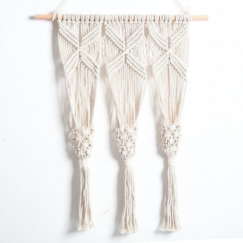 Woven Tapestry Bohemian Dried Flower Pot Rack - Image 3