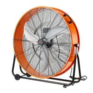 Drum Fan, 30 Inch High Velocity Industrial Shop Fan, Heavy Duty Commercial Use 3-Speed 13000CFM, 360°Adjustable Tilting Industrial Floor Fan For Warehouse,Workshop,Factory, Basement