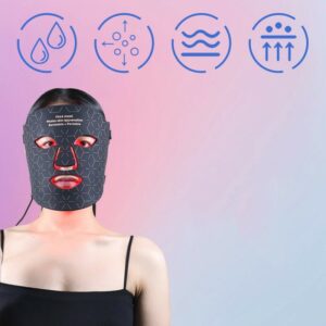 Led Silicone Mask Instrument Photon Rejuvenation Large Row Lamp 7 Color Red Blue Spectrometer