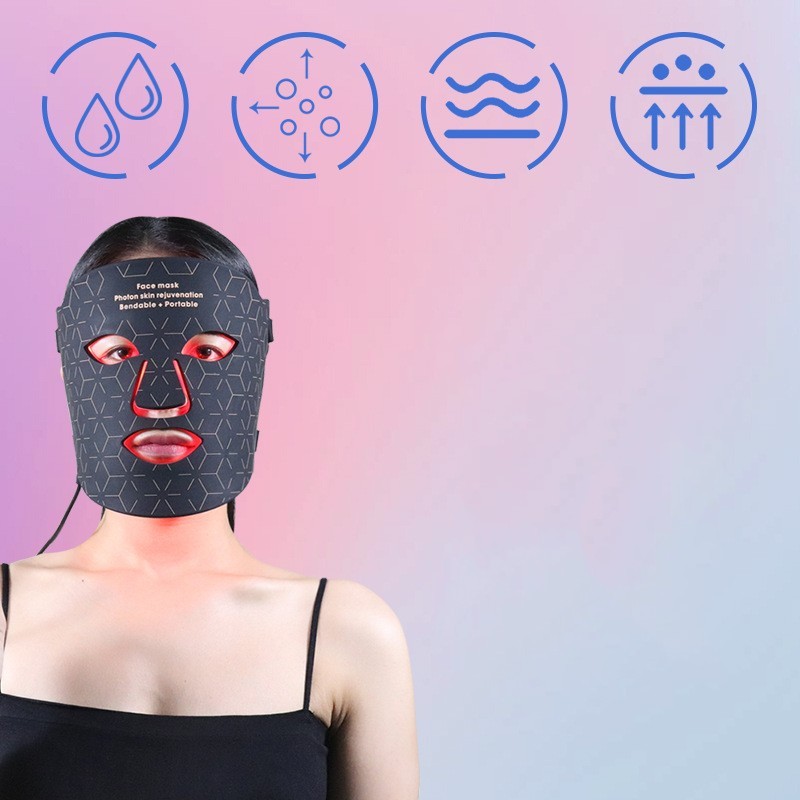 Led Silicone Mask Instrument Photon Rejuvenation Large Row Lamp 7 Color Red Blue Spectrometer - Image 2