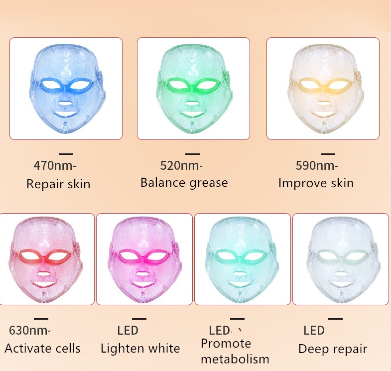 Photon Skin Rejuvenation Instrument Home Colorful Led Mask - Image 5
