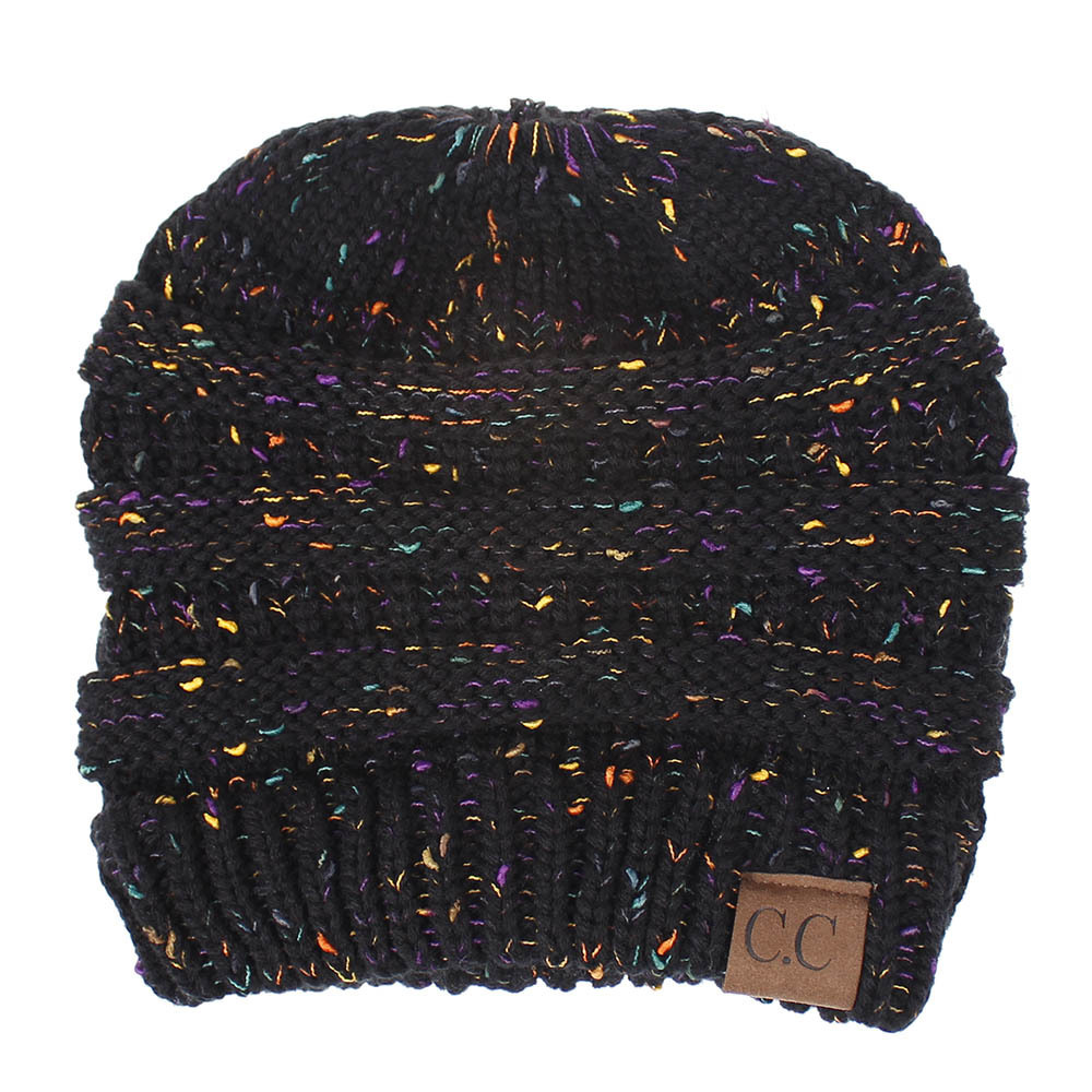 INS Colored Thread Variegated Hat Woolen Knitted Hat - Image 3