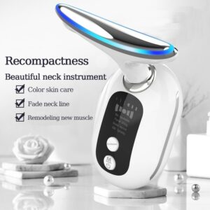 Neck Beauty Instrument Household Face Inductive Therapeutical Instrument Lifting Light Lines Neck Skin Rejuvenation Color Light Micro Current