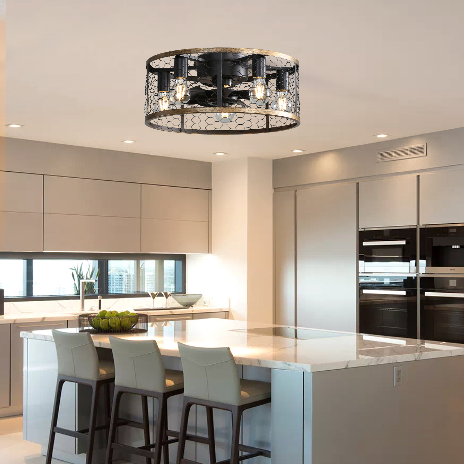 Metallic Black Ceiling Fan - Image 7