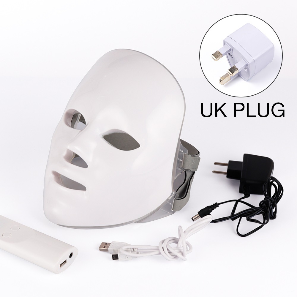 Beauty Instrument Beauty Red Purple Light Photon Skin Rejuvenation Mask Instrument Household Acne Spectrometer Face - Image 7