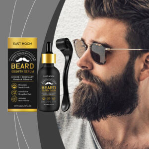 East Moon Men’s Beard Care Oil Gentle Cleansing Nourishing and Softening Beard Essential Oil
