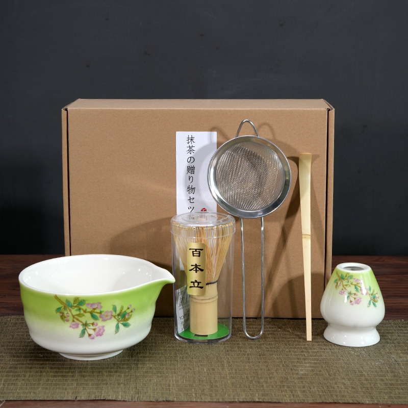 Matcha Bowl Matcha Making Tea Ordering Tool Ceramic Tea Bowl Teacup Blender Matcha Brushing Tea Whisker Set - Image 22