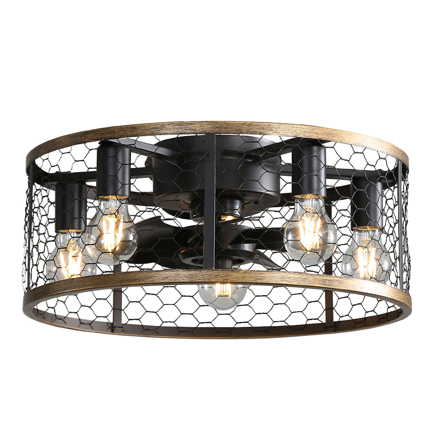 Metallic Black Ceiling Fan - Image 2