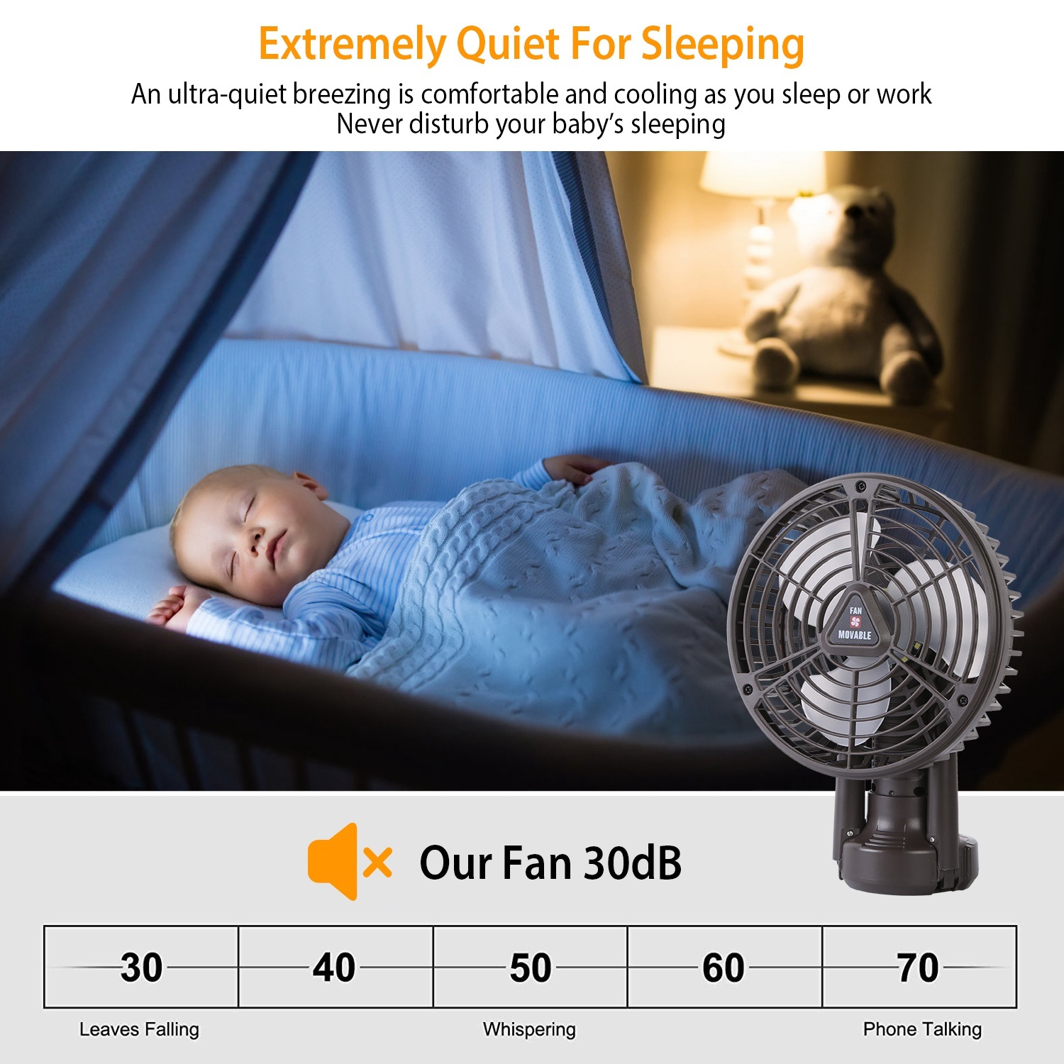 1Pc 10400mah Portable Camping Fan With LED Light Rechargeable Tripod Tent Hanging Fan Lantern Portable Foldable Oscillating Table Fan With 3 Brightness 4 Speeds - Image 3