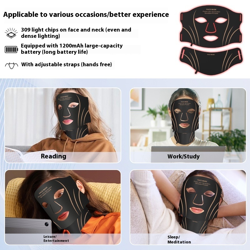 Photon Instrument Facial Silicone Red Light LED Beauty Mask - Image 2