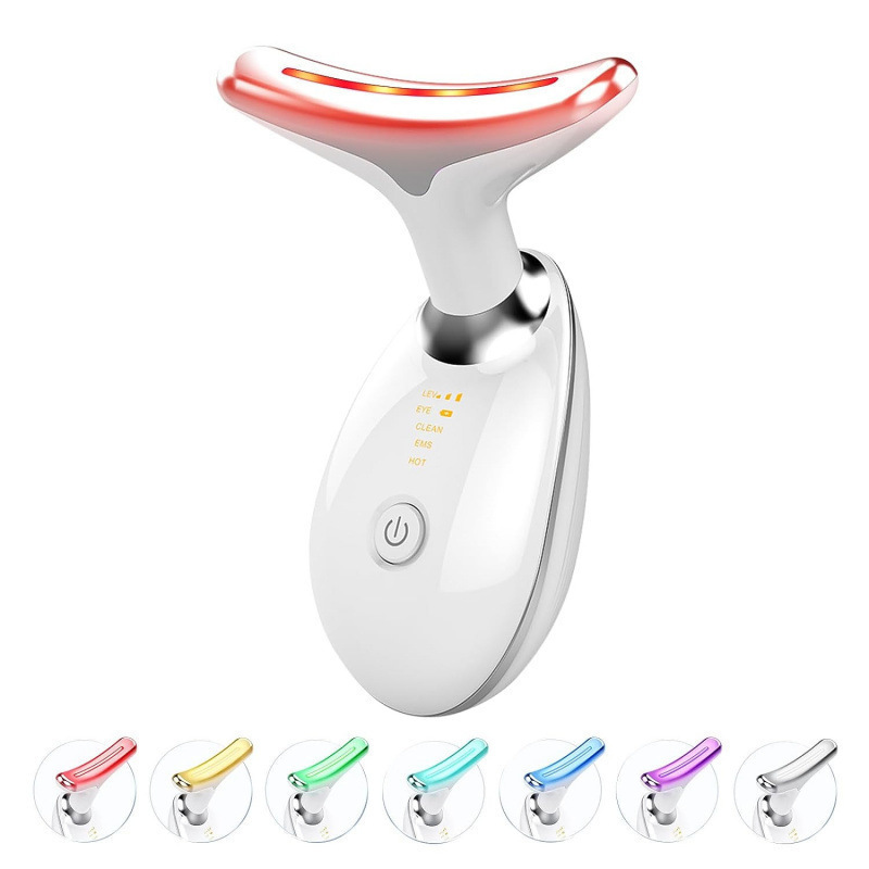 Neck Massager Beauty Device with 7-Color Light Therapy for Neck Wrinkle Care - Image 8