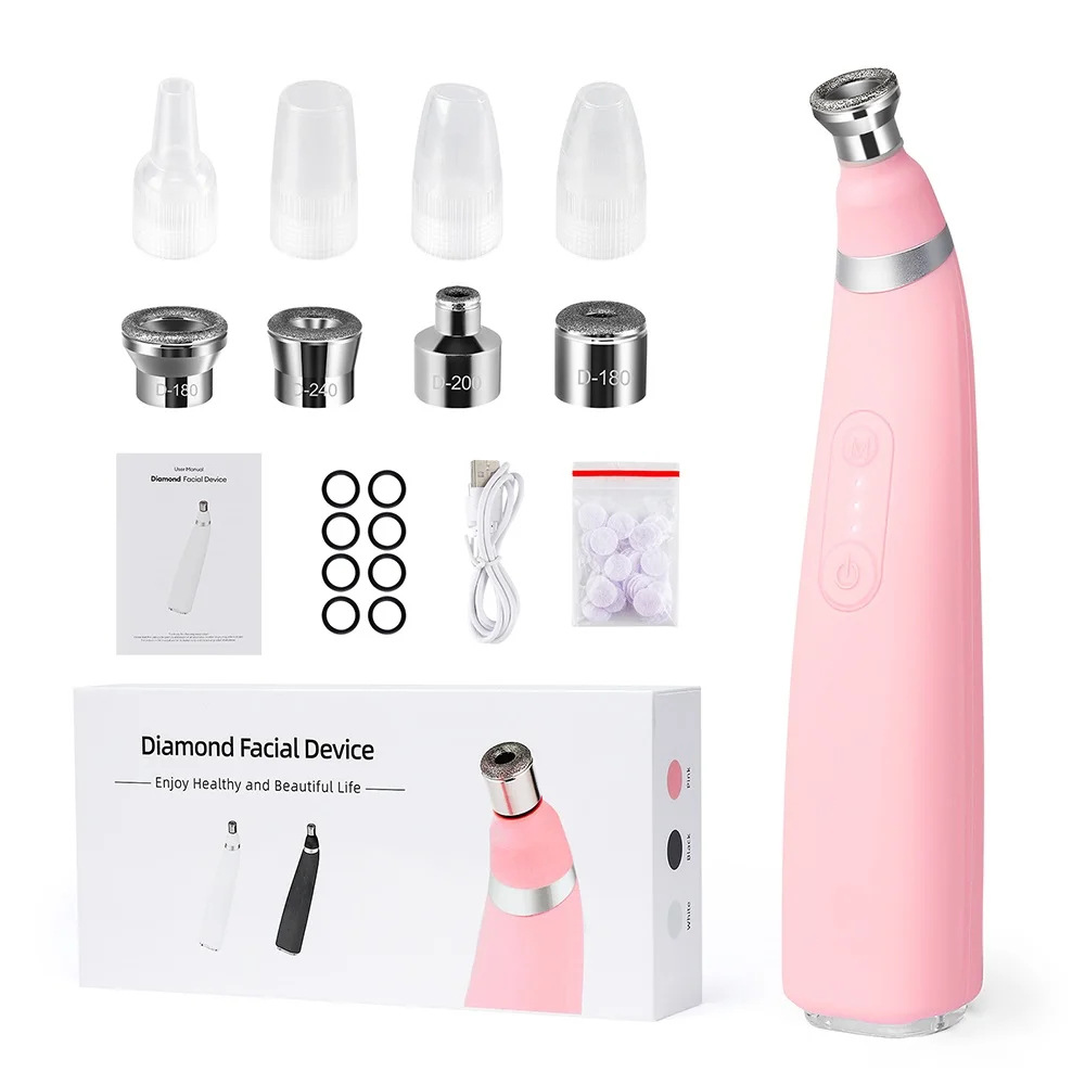 Diamond micro carving pore cleaner removes dead skin with high suction microcrystalline skin rejuvenation beauty device - Image 2