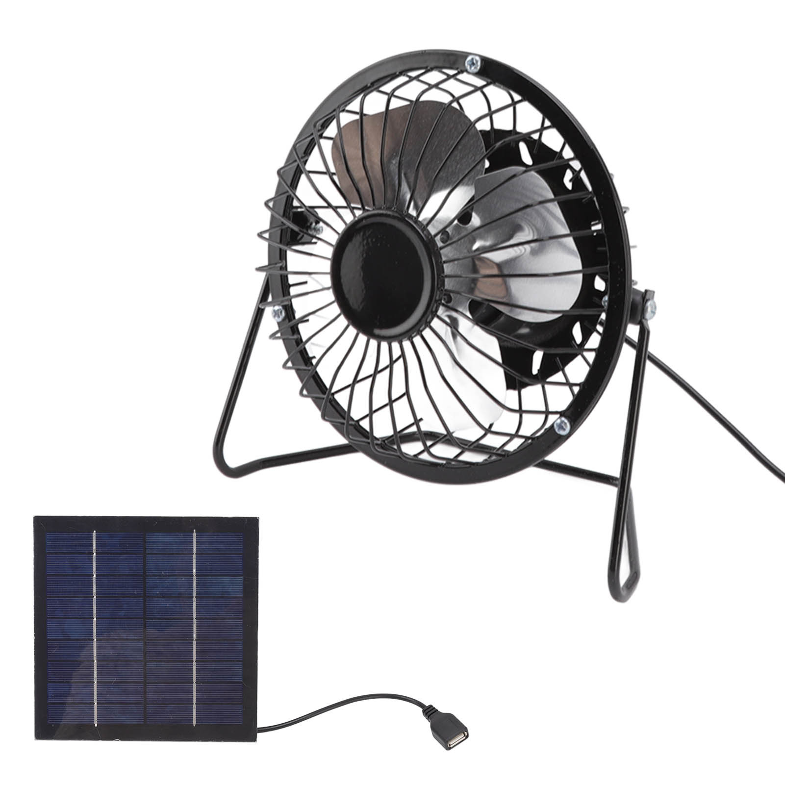 Photovoltaic Solar Panel Set Ventilation System Mini Portable USB Cooling Fan 5v 2.5w - Image 4