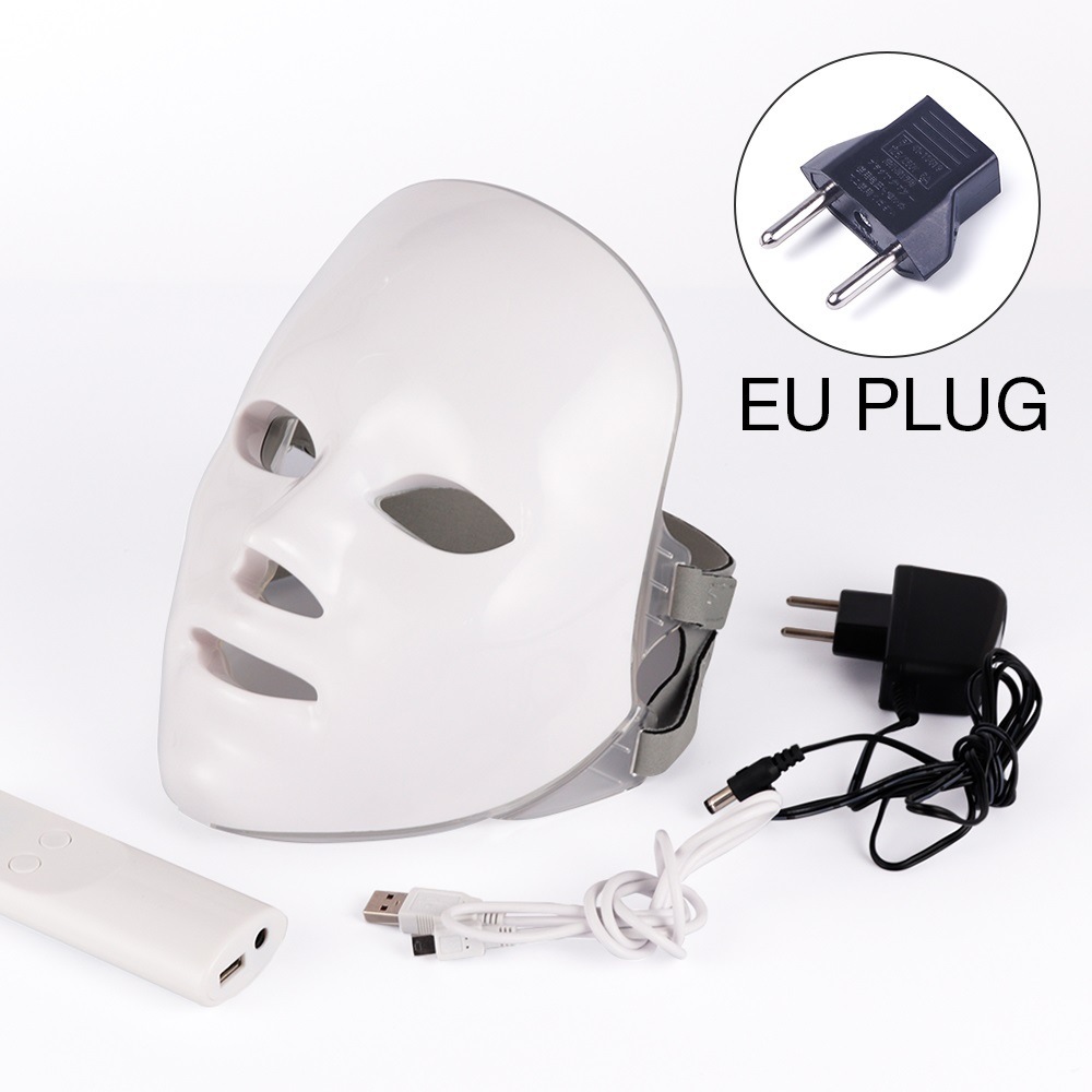 Beauty Instrument Beauty Red Purple Light Photon Skin Rejuvenation Mask Instrument Household Acne Spectrometer Face - Image 9