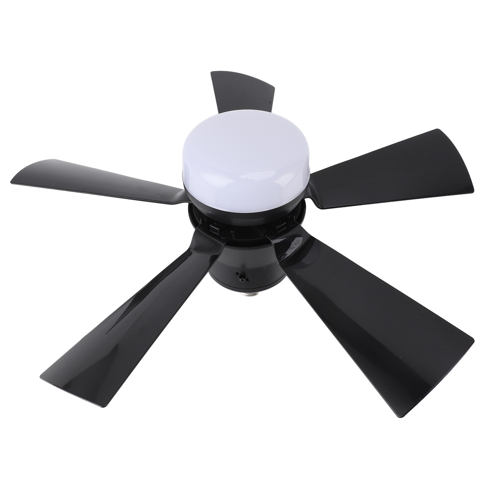 Ceiling Fan Light Dimmable 3 Color Temp 3 Wind Speed 1H 2H 4H Timer E26 Small Fan Lamp With Remote For Bedroom Kitchen 85‑265V Black - Image 2