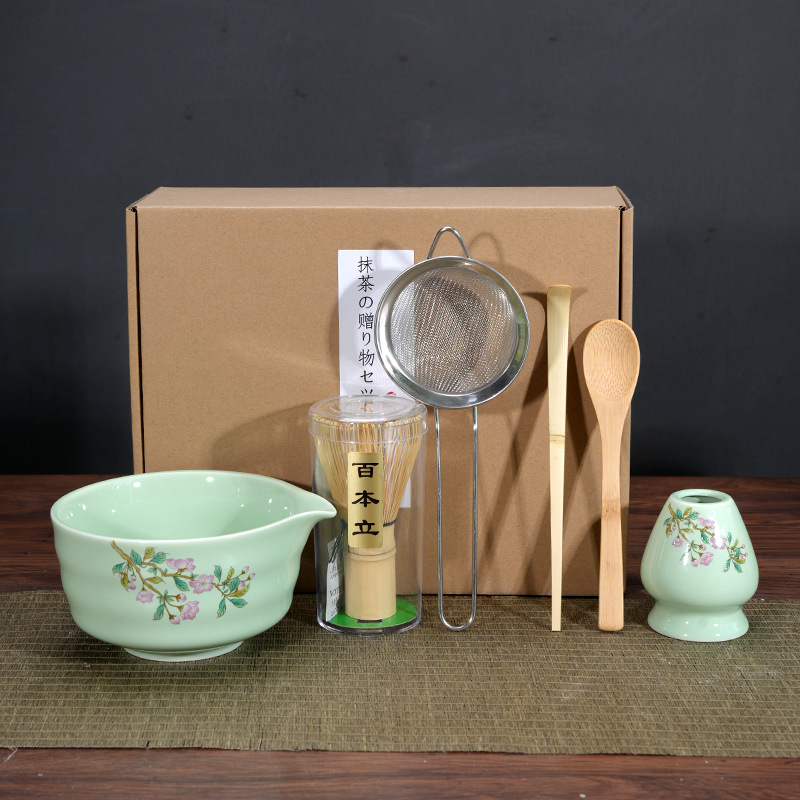Matcha Bowl Matcha Making Tea Ordering Tool Ceramic Tea Bowl Teacup Blender Matcha Brushing Tea Whisker Set - Image 15
