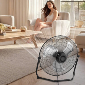 2 PCS 20 In Floor Fan 3 Speeds 360 Adjustable Tilt High-Velocity Industrial Fan