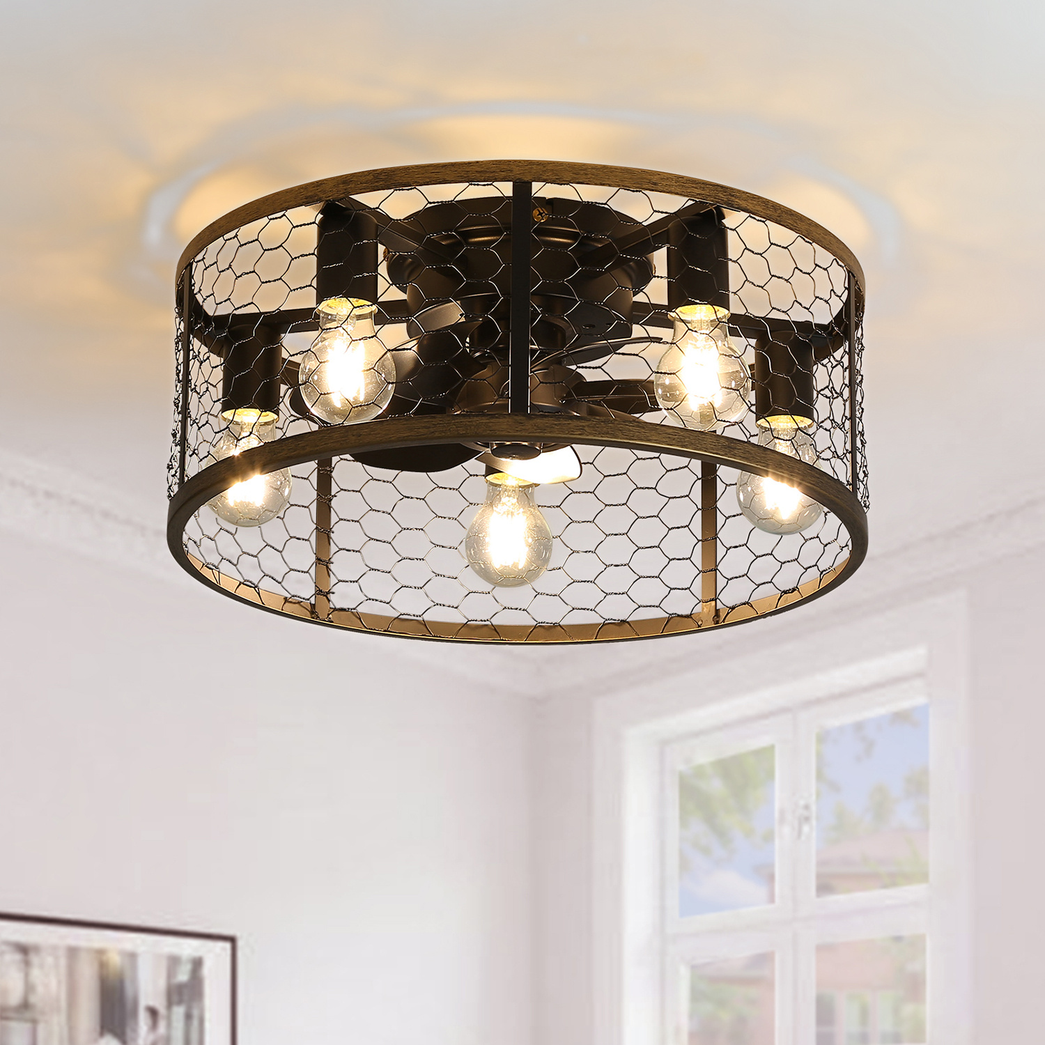 Metallic Black Ceiling Fan - Image 6