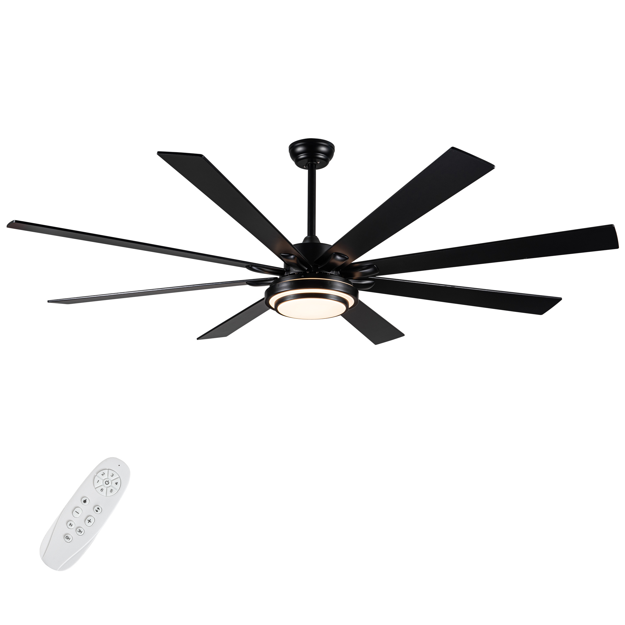 Metallic Black Ceiling Fan - Image 7